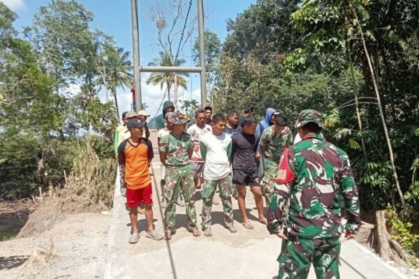 Apel Pagi Satgas TMMD ke-129 Kodim 1407/Bone Bangun Semangat Personel dan Warga Sebelum Bekerja
