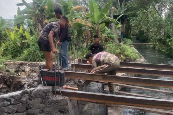 Progres Capai 40,15 Persen, Jembatan Garuda Jodim Klungkung di Desa Tegak Terus Dikebut