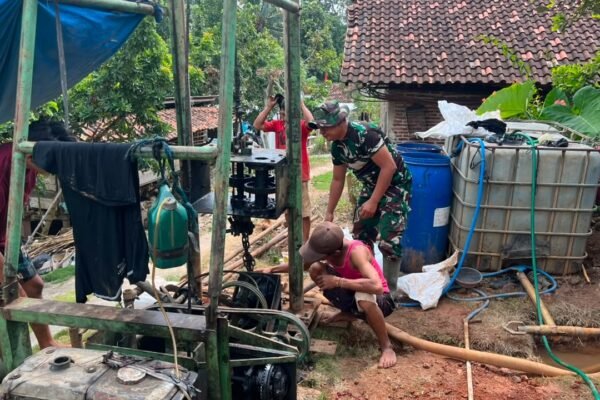 Sumur Bor TMMD Hadirkan Harapan Baru, Krisis Air Bersih Mulai Teratasi