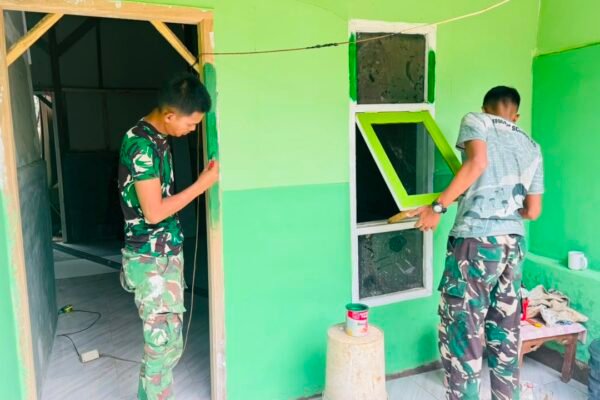 Rumah Siswanto Kian Indah, Sentuhan Akhir Satgas TMMD Hadirkan Hunian Layak