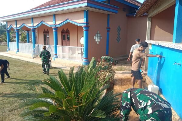 Kolaborasi TNI dan Masyarakat, TMMD ke-129 Kodim 0412/Lampung Utara Ubah Masjid Nurul Iman
