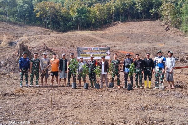 Tanam Alpukat di Desa Langi, Satgas TMMD ke-129 Kodim 1407/Bone Dorong Ketahanan Pangan dan Penghijauan