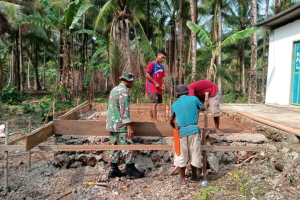 Satgas TMMD Kodim 1512/Weda Tonjolkan Peduli Ibadah Melalui Proyek di Kacepi