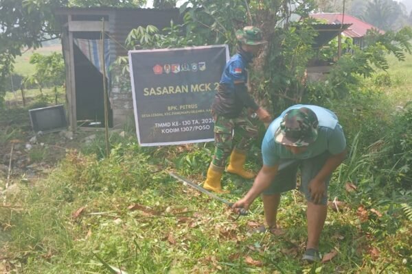 Pembersihan Area MCK di Desa Leboni oleh Tim TMMD 130 Dimulai Hari Ini