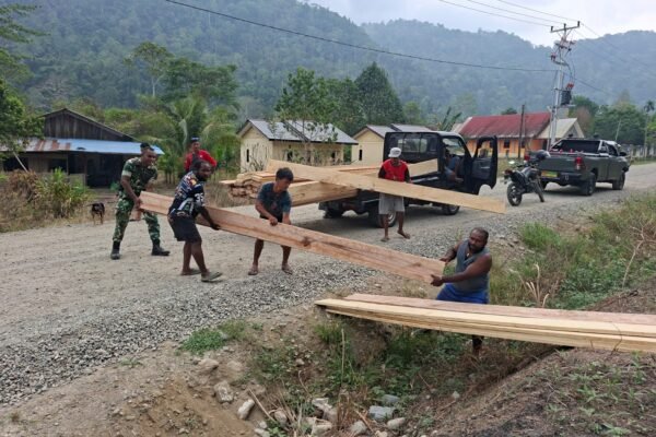 Kampung Yamboi Bersatu, TNI dan Masyarakat Siap Bangun TMMD ke-130