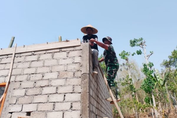Pembangunan Hunian Mbah Waqilah Di Tulungagung Terus Maju Dalam Program TMMD