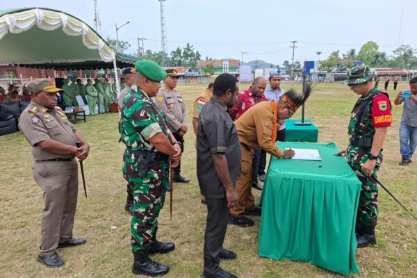 Komitmen Bersama Pemkab Mansel dan TNI dalam TMMD 130 untuk Desa