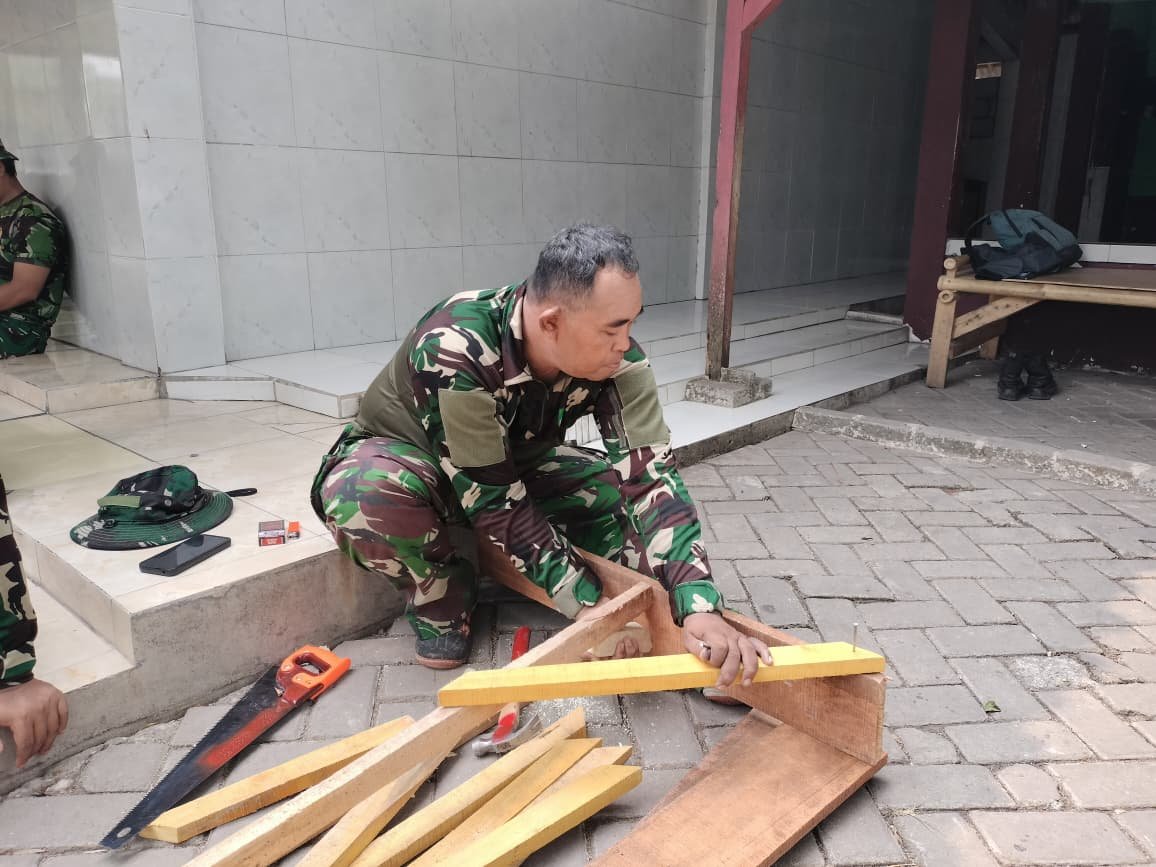 Optimalkan Pembangunan, Satgas TMMD Kodim 0510 Siapkan Alat Pendukung Secara Bersama