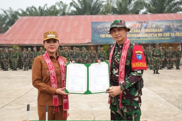 TMMD Tahun Ini Resmi Dimulai, TNI Persiapkan Pembangunan Desa Amboyo Selatan