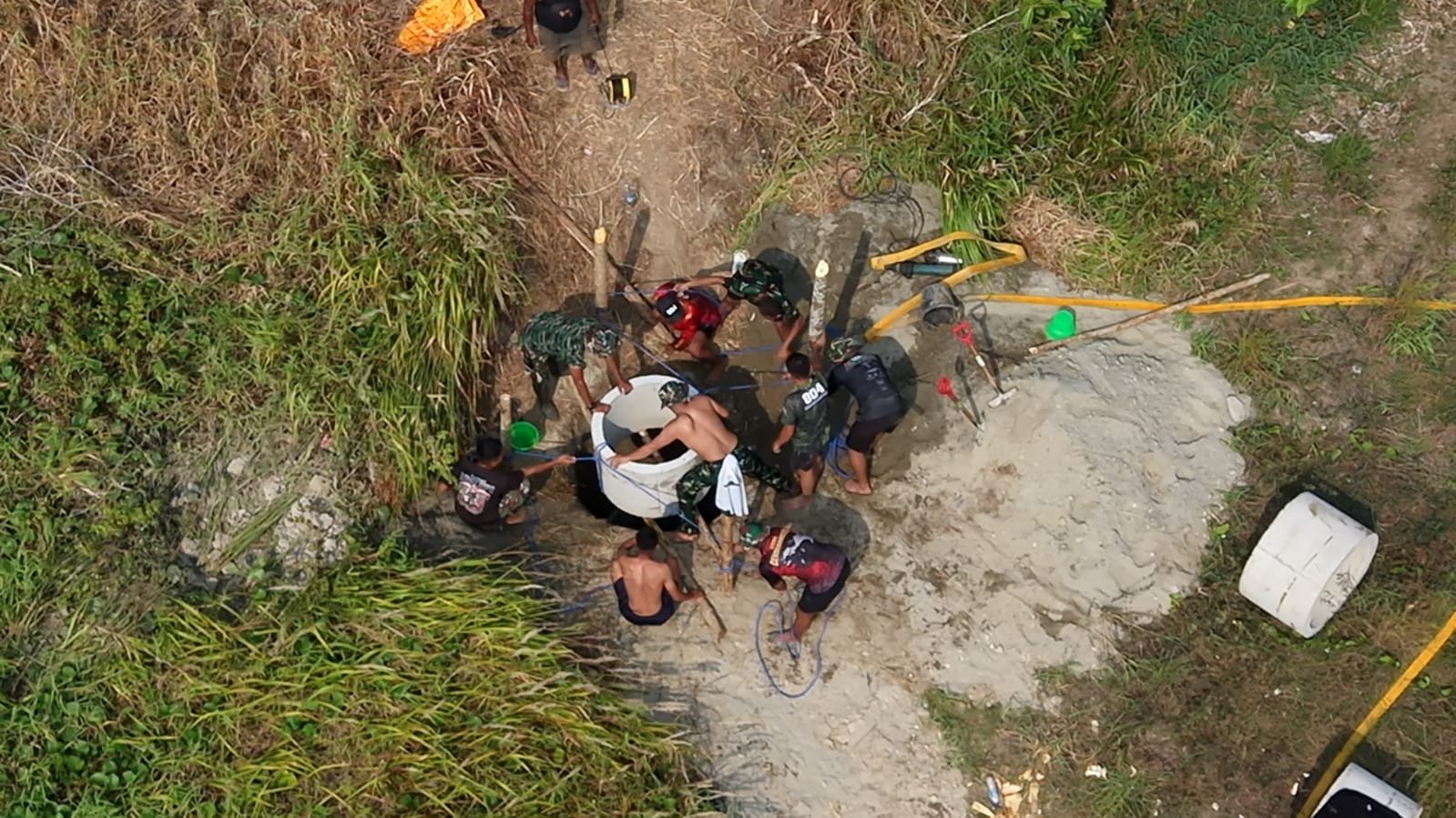 Puskesmas Wanggar Sari Kini Dapat Air Bersih Setelah Sumur Rampung Dibangun