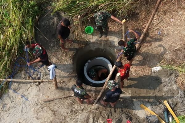 TMMD ke-130: Puskesmas Wanggar Sari Dapatkan Sumur Bersih untuk Layanan Optimal