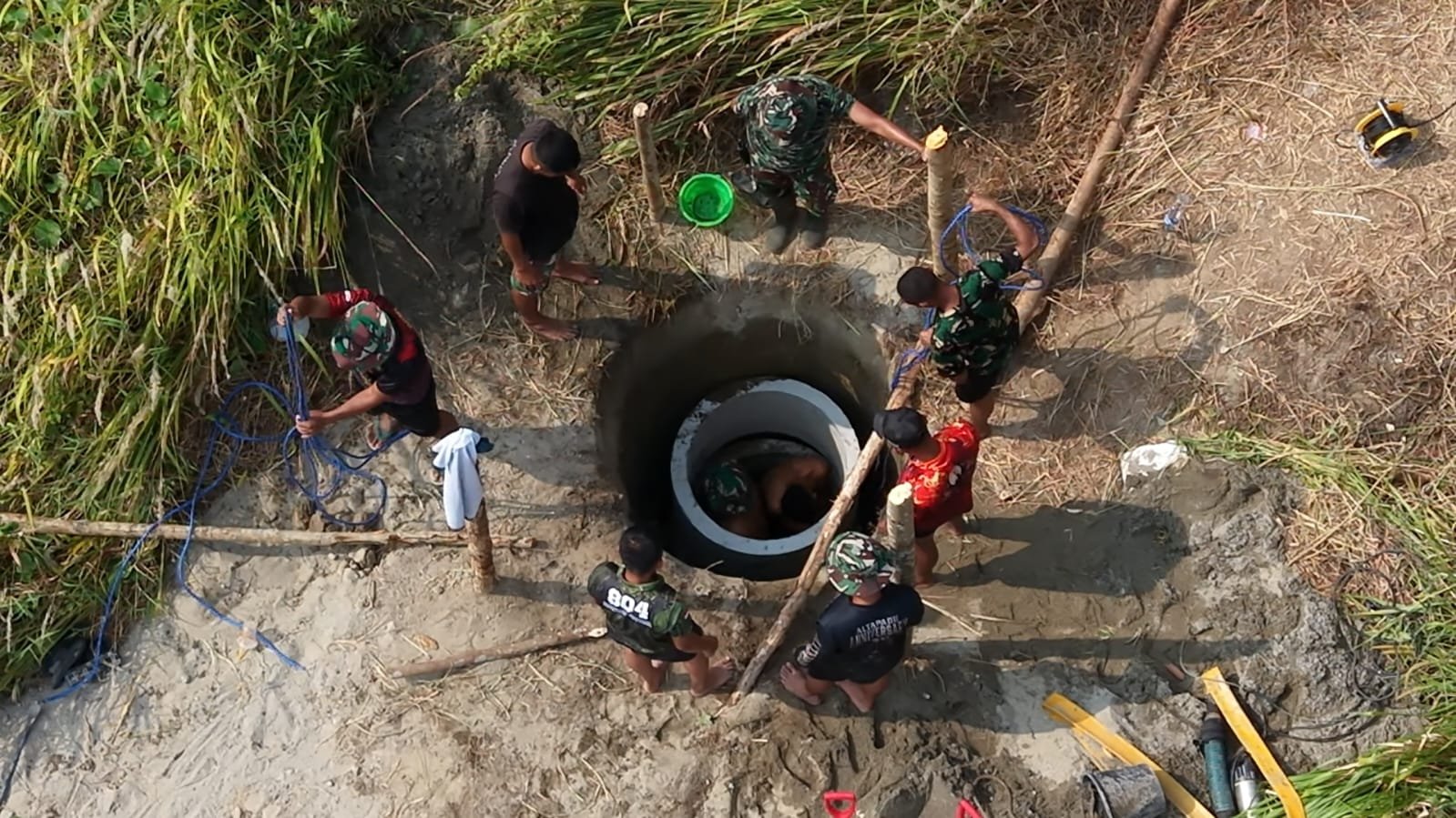 TMMD ke-130: Puskesmas Wanggar Sari Dapatkan Sumur Bersih untuk Layanan Optimal