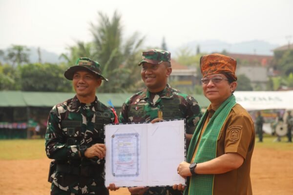 Pembangunan Desa Citorek Barat Dimulai Melalui TMMD Ke-130 Bersama TNI