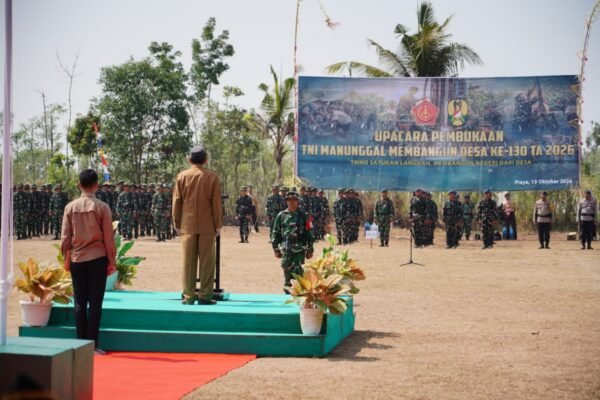 TMMD ke-130 Dimulai, Bupati Ajak Semua Pihak Menuju Desa Maju